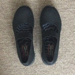 Skechers women knitted Mary Jane, 7.5 black